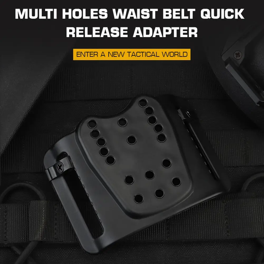 Nylon Wait Belt Quick Pull Adapter Multi-holes Waist Belt Holster Adapter Wear Resistant Adjustable Accessories