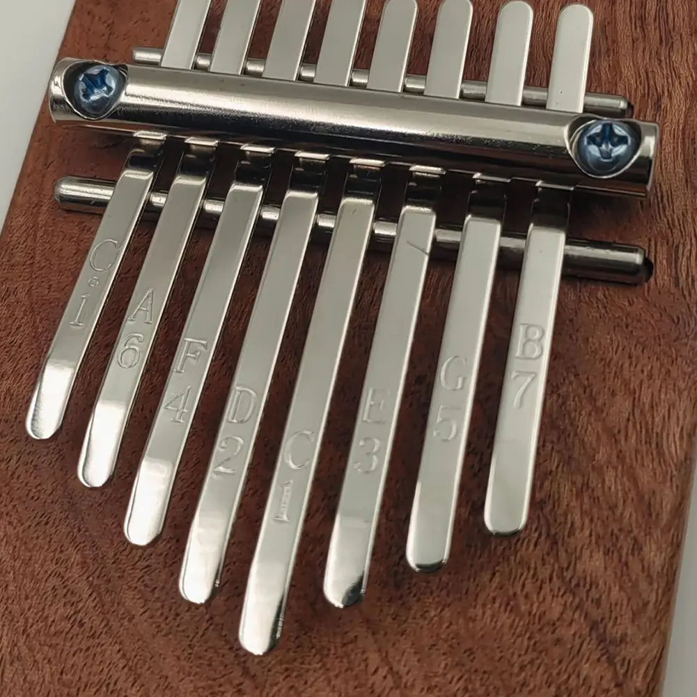 8 Key Mini Kalimba Mini Thumb Piano Portable Wooden Finger Piano Musical Thumb Piano for Kids Adults Beginners