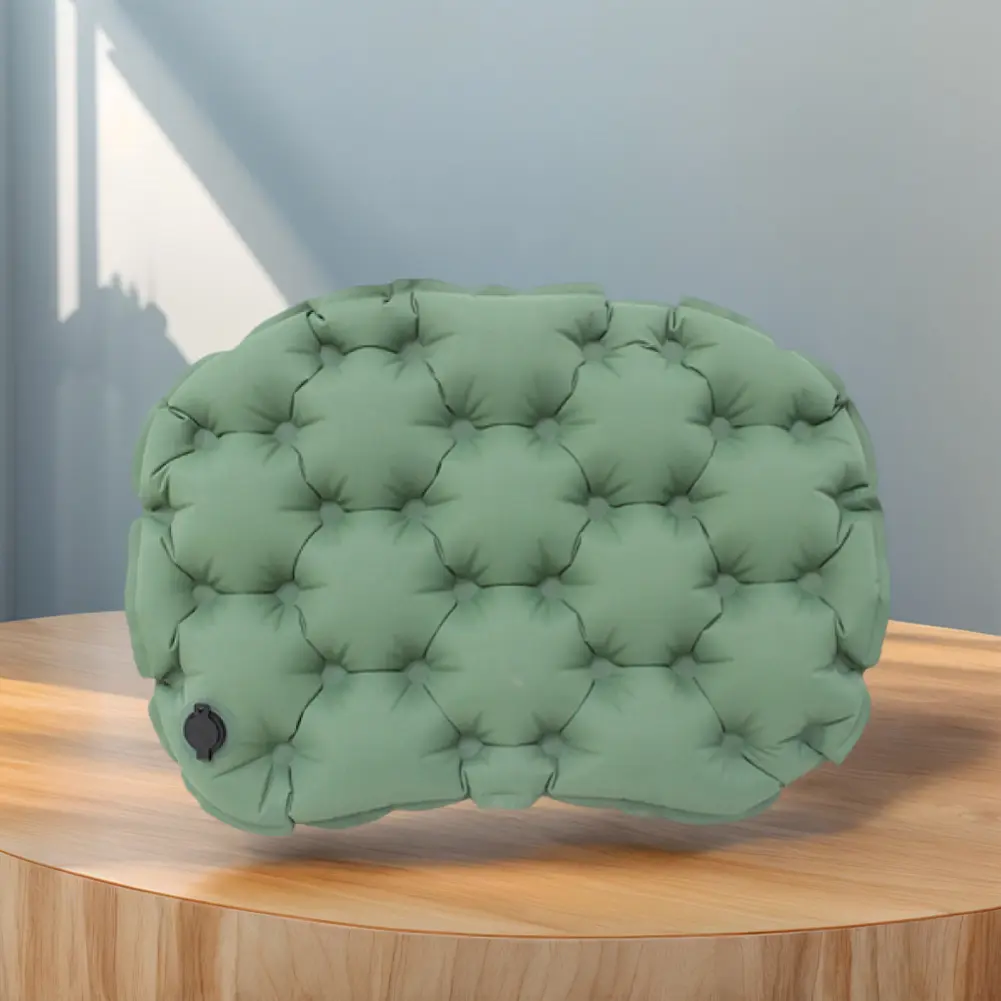 Inflatable Seat Cushion Travel Chair Cushion Foldable 3D Air Seat Cushion Waterproof Camping Chair Pad for Hiking Backpacking
