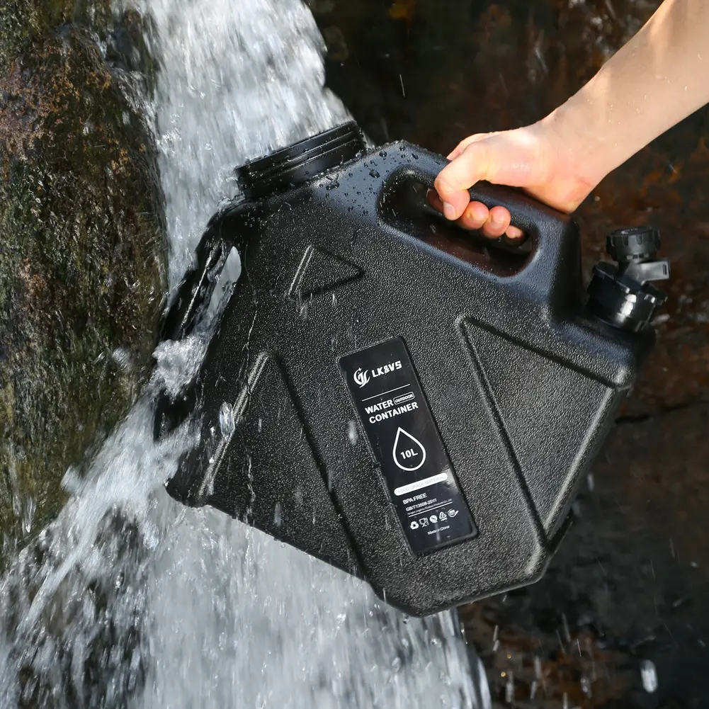 10L Water Storage Container with Faucet Portable Water Tank Large Capacity Water Dispenser Carrier for Vehicle Car Camping