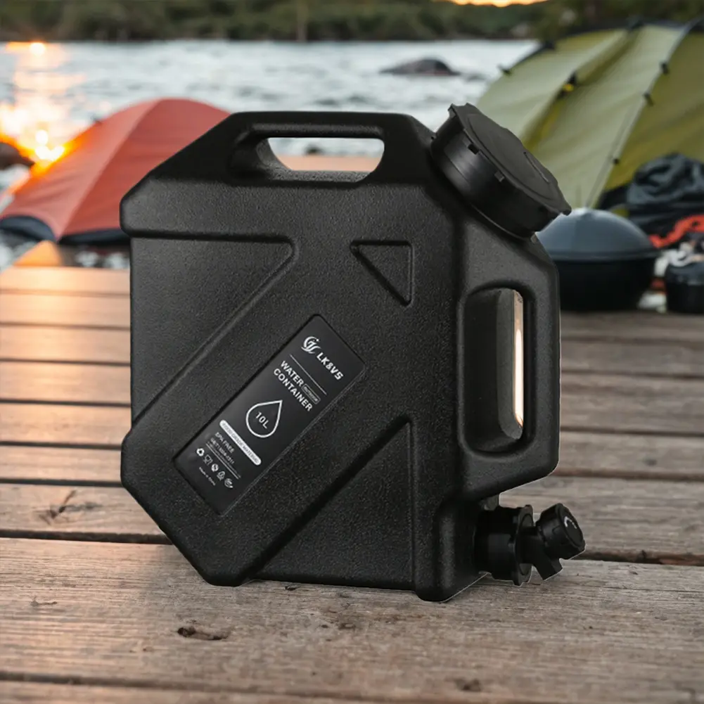 10L Water Storage Container with Faucet Portable Water Tank Large Capacity Water Dispenser Carrier for Vehicle Car Camping
