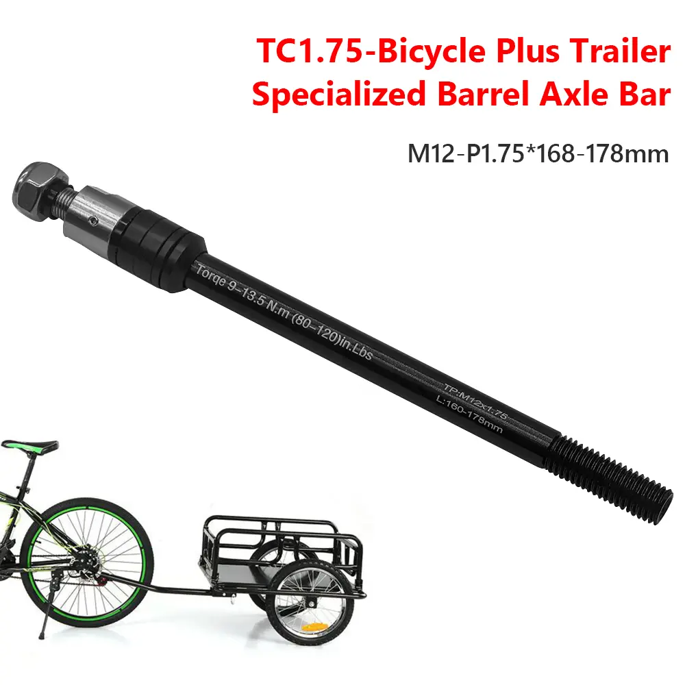Bicycle Trailer Thru Axle 160-178mm Cargo Trailer Kid Trailer Thru Axle Bike Trailer Hitch Axle Bike Accessories