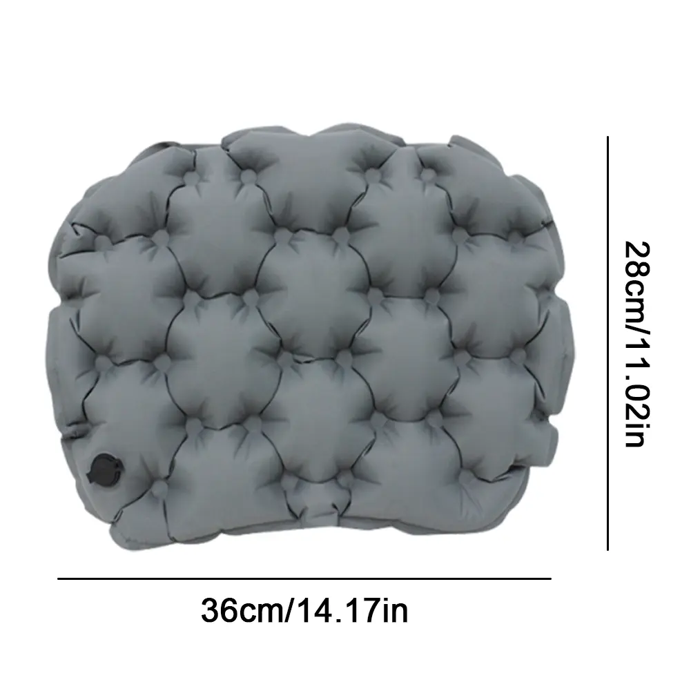 Inflatable Seat Cushion Travel Chair Cushion Foldable 3D Air Seat Cushion Waterproof Camping Chair Pad for Hiking Backpacking