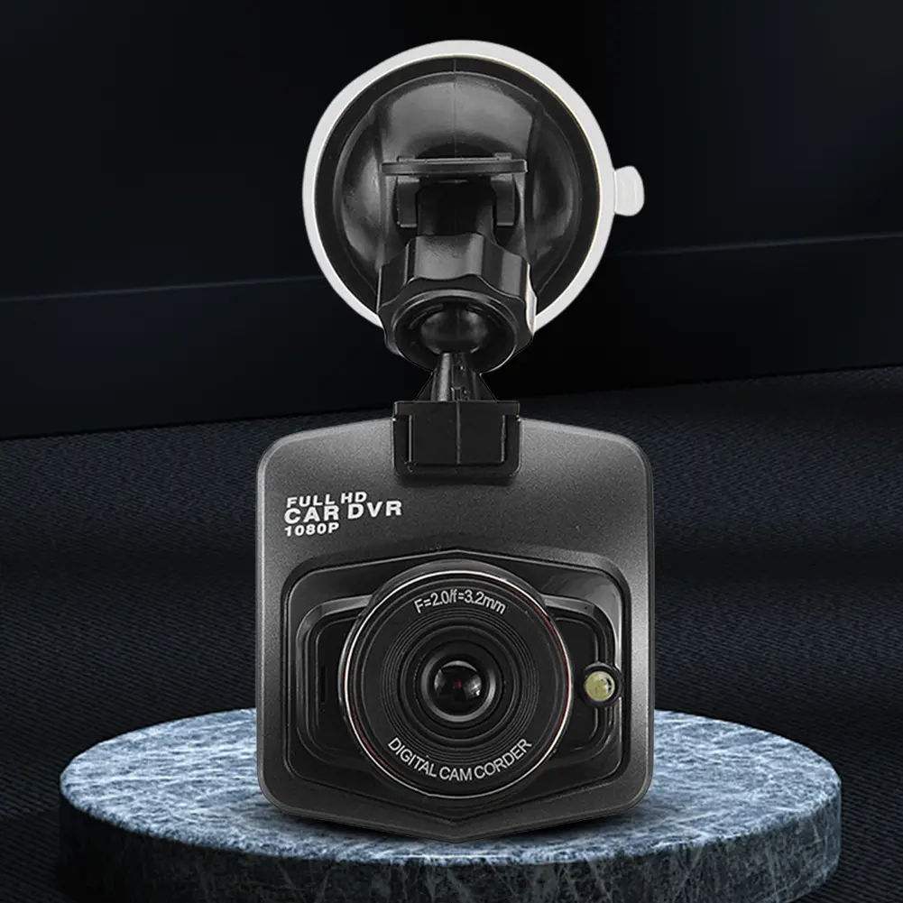 Car DVR Suction Cup HD 1080P Vehicle Video Recorder Night Vision Driver Recorder 2.4 Inch LCD Screen Motion Detection G-Sensor