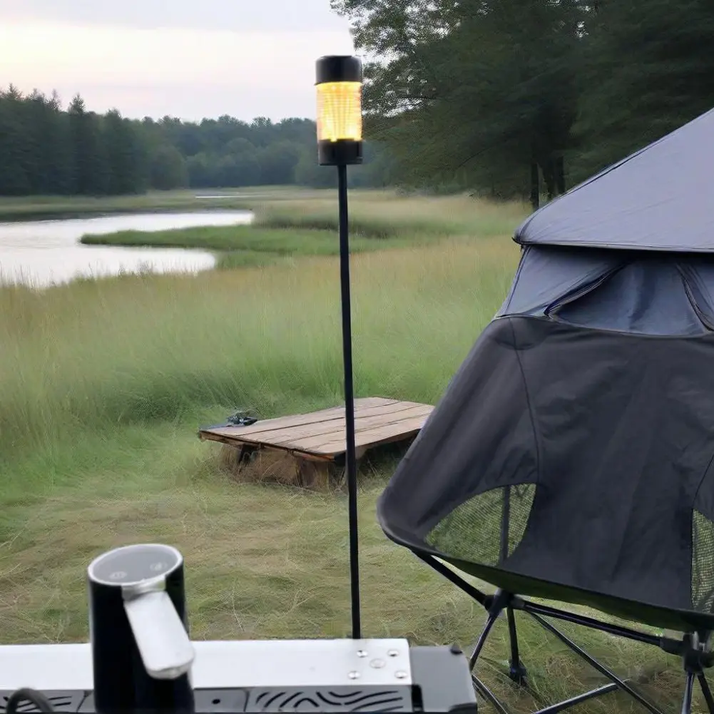 Aluminium Alloy Camping IGT Lamp Hanging Rack Outdoor Portable Light Hanger Light Stand Holder for IGT Table Camping Accessories