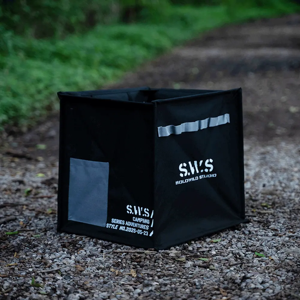 60L Outdoor Camping Hiking Picnic Portable Foldable Storage Box Sundries Box  Lawn & Leaf Waste Bag Garbage Bag Outdoor Supplies