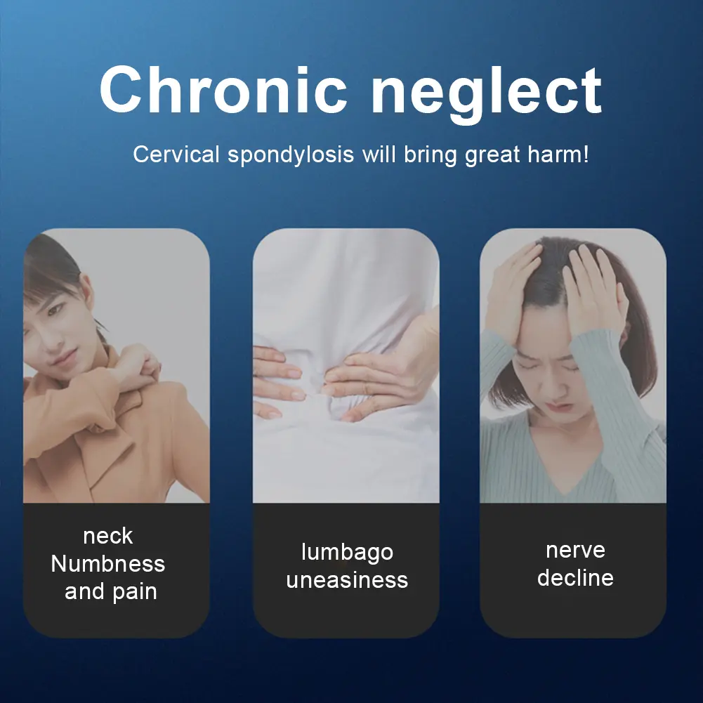 Neck Massager Stress Relief Cervical Spine Alignment Device Trigger Point Neck Stretcher for Shoulder Spine Back Waist