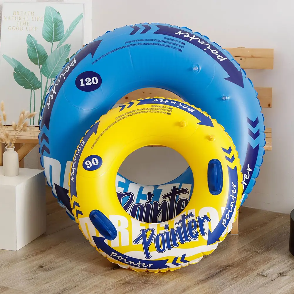 Thickened Swimming Circle with Handle Swimming Ring Water Play Equipment for Kids Adults for Swimming Pool Party Decorations