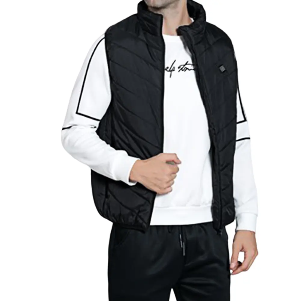 USB Heated Vest for Men Women 9 Zone Lightweight Heating Vest Power Bank Not Included Smart Heating Vest Body Warmer Coat
