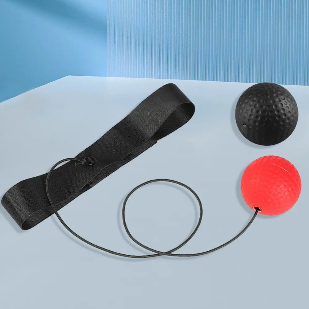 Reflex Punching Ball with Headband Hand Eye Coordination Training Boxing Reflex Speed Ball Improve Speed PU Boxing Equipment