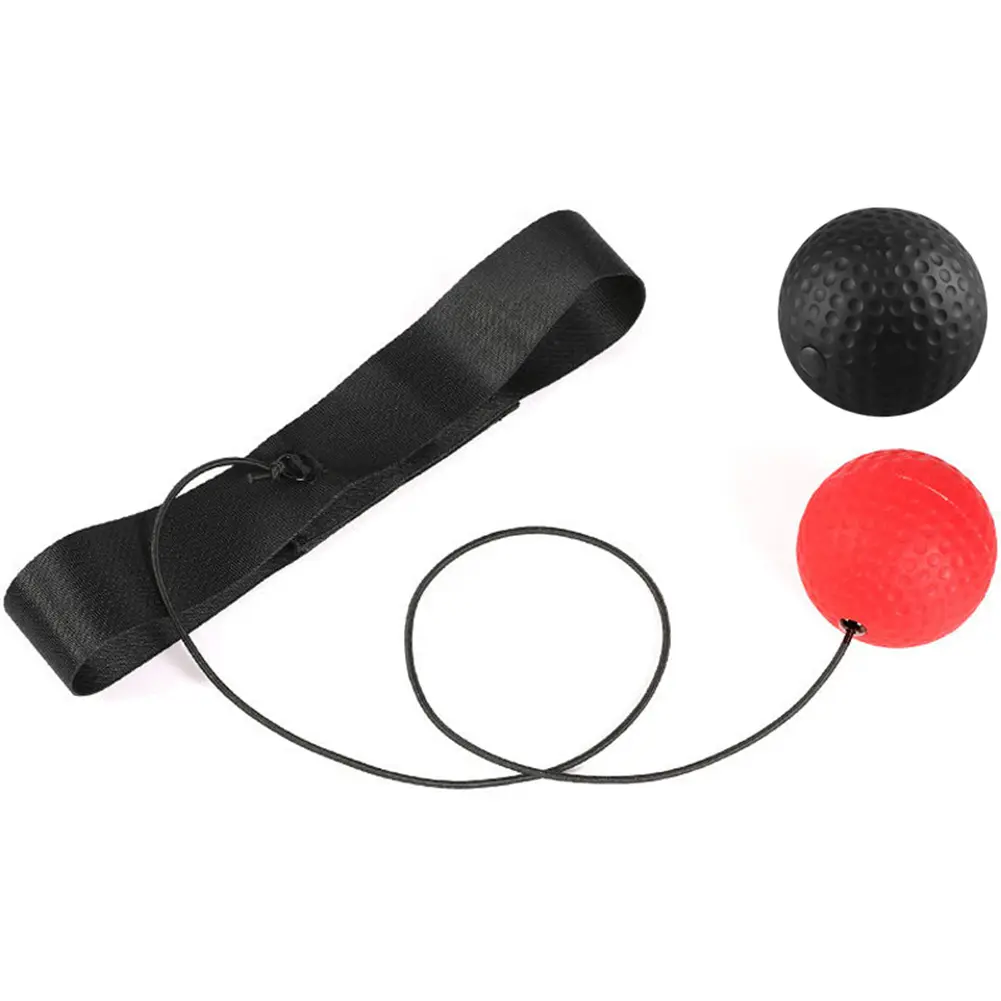 Reflex Punching Ball with Headband Hand Eye Coordination Training Boxing Reflex Speed Ball Improve Speed PU Boxing Equipment