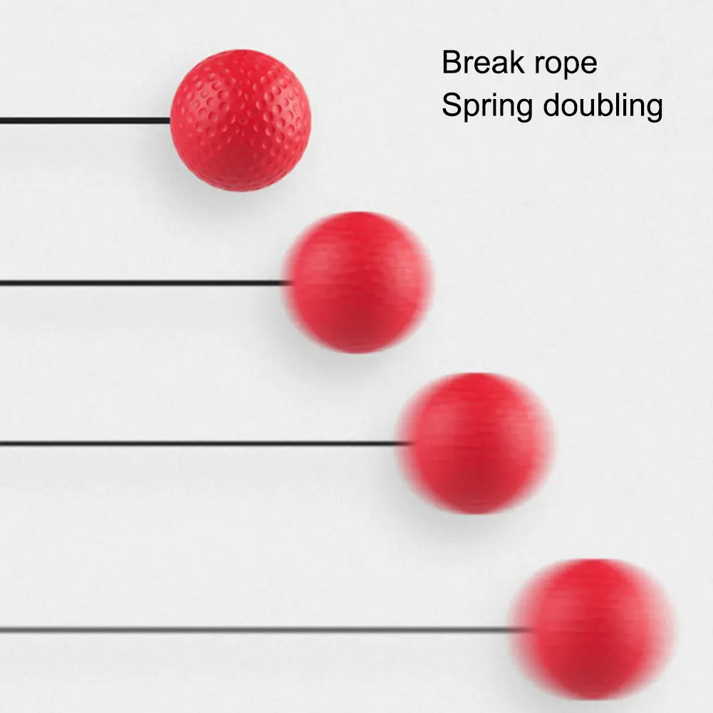 Reflex Punching Ball with Headband Hand Eye Coordination Training Boxing Reflex Speed Ball Improve Speed PU Boxing Equipment