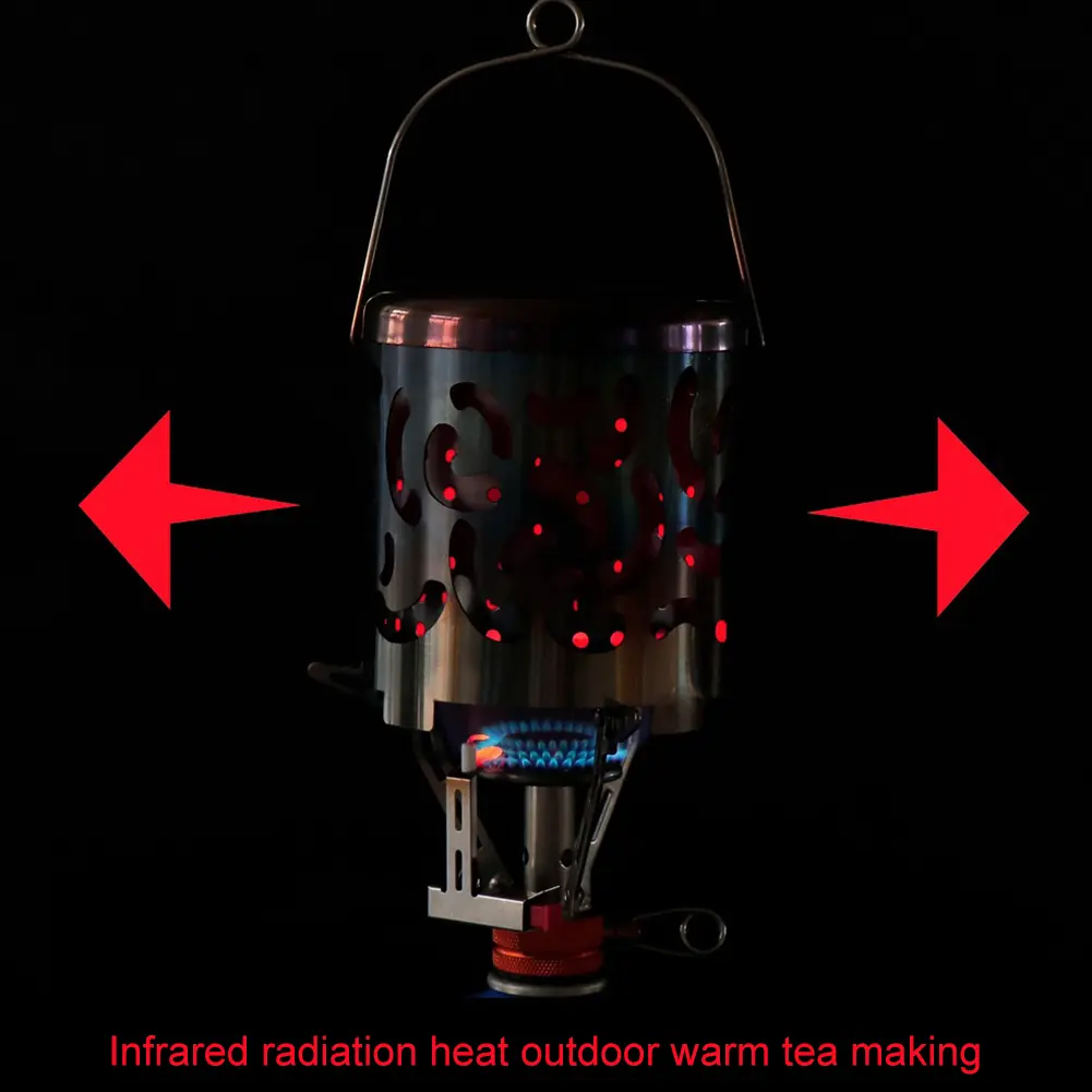 Camping Portable Mini Heater Camping Stove Tent Heater Gas Burner Covers Stainless Steel Camping Heating Stove Warm Equipment