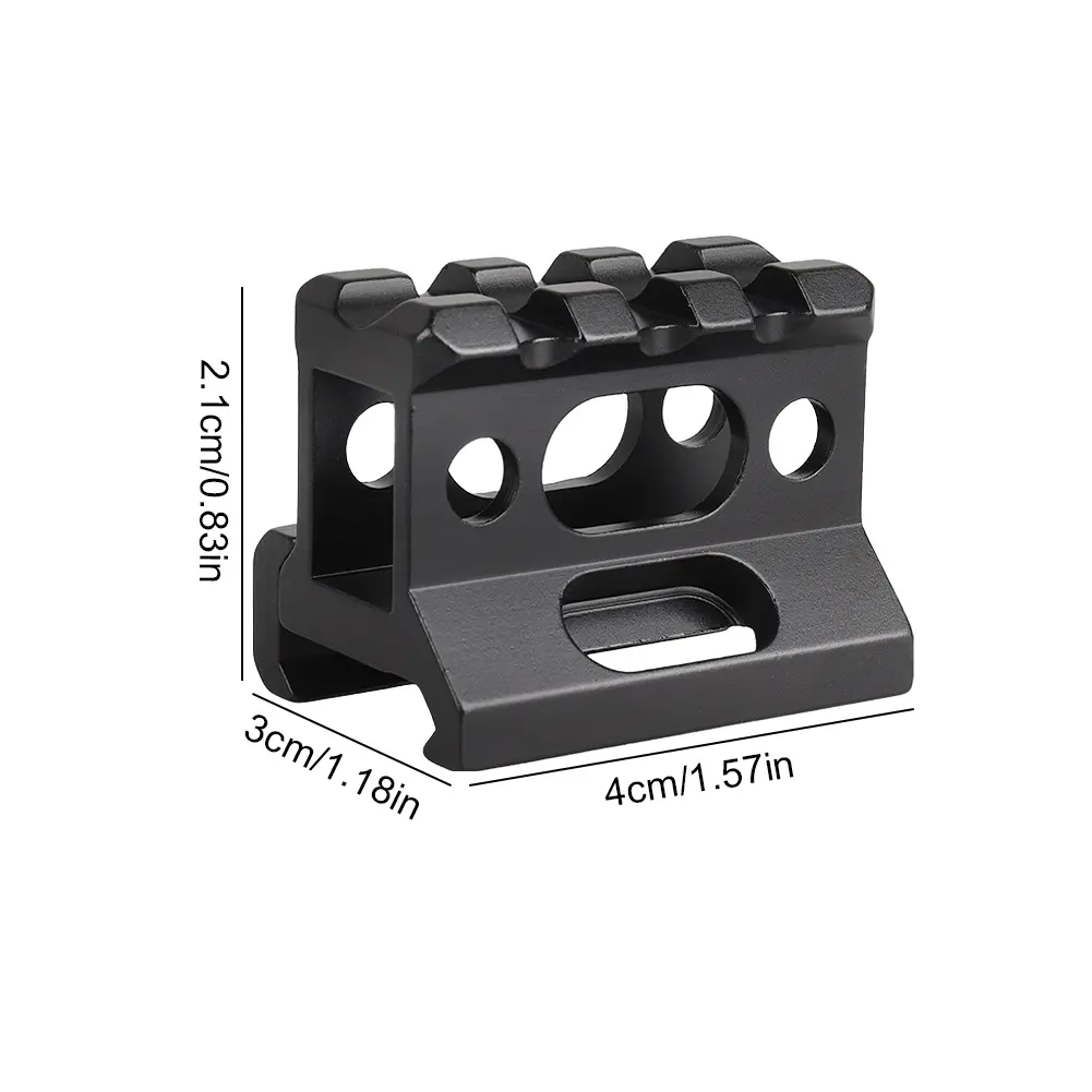 3 Slot 20mm Riser Mount Aluminum Alloy Mount Base Rail Quick Release Scope Mount Base for Picatinny Weaver Rail