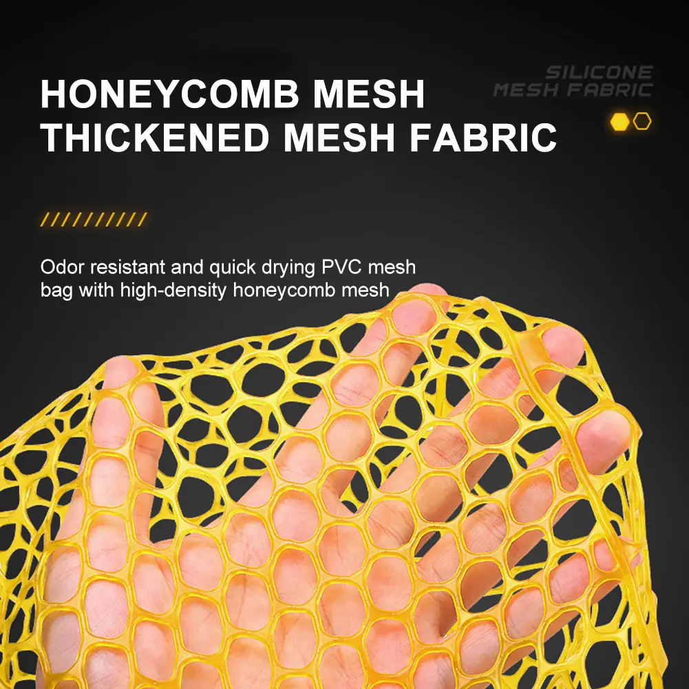 Fishing Hand Net Portable Fishing Landing Mesh Anti Slip Wear Resistance Lightweight Large-capacity Fishing Accessories