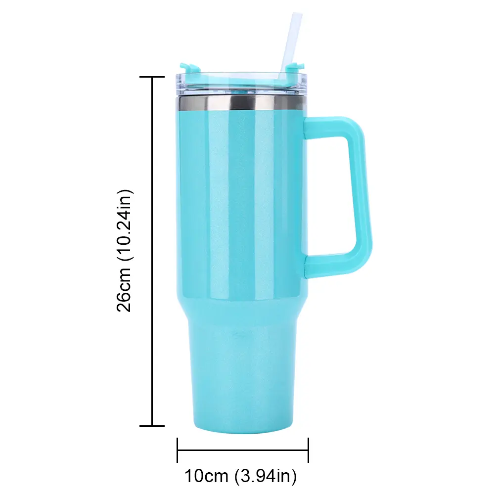 40oz Straw Vacuum Insulated Cup Stainless Steel Double-Layer Insulated Cup Vacuum Thermal Insulated Mug for Cold Hot Beverages