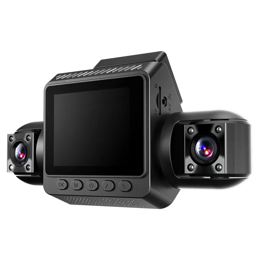 4 Channel Car Dash Camera 1080P Car Dash Camera w/Night Vision G-Sensor 4-Lens Driving Video Recorder for Cars Motion Detection