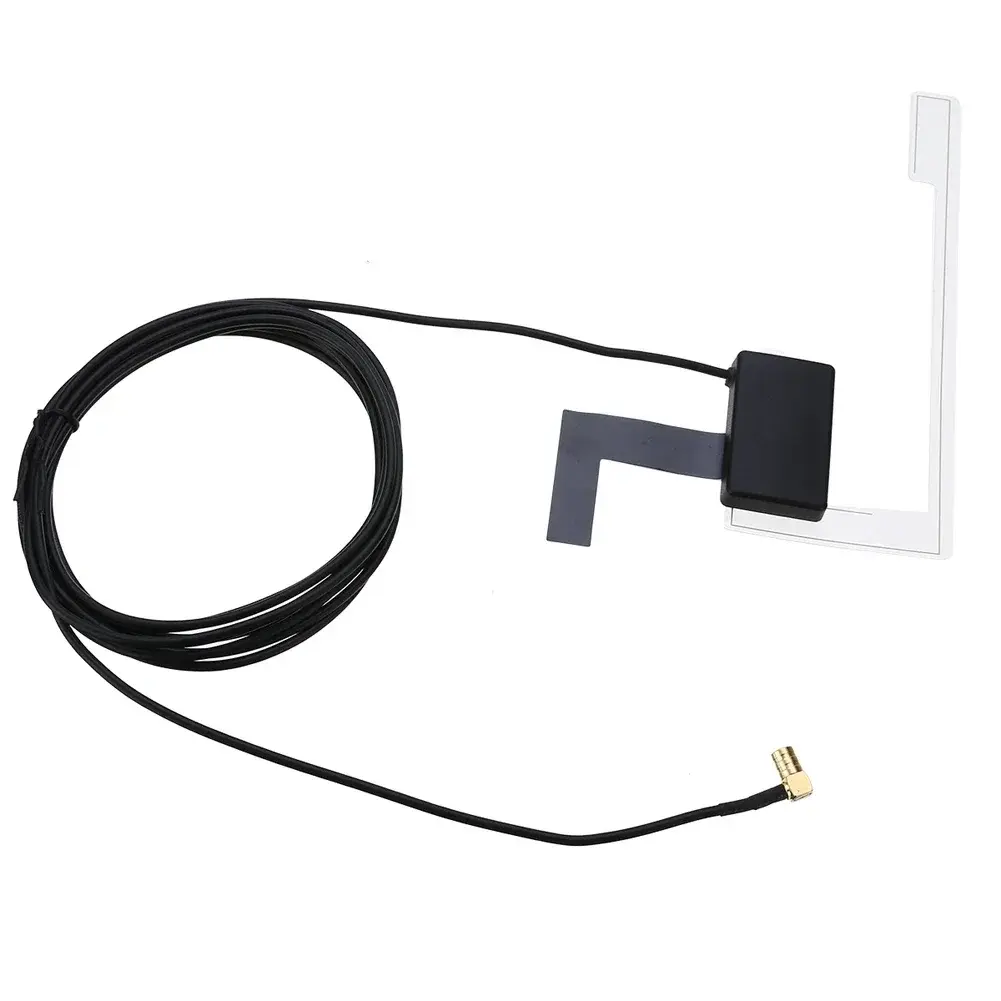 Active DAB Aerial with SMB Adapter Window Roof Windshield Antenna Hidden Adhesive Radio Stereo Receiver for Auto ATV Car Truck