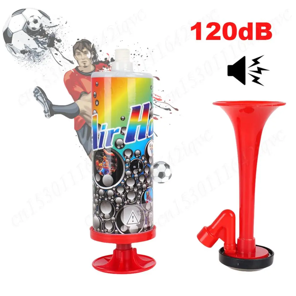Football Stadium Horn Portable Soccer Air Cheering Horn Mini Handpush Pump Air Horn for Boating Sports Events Birthday Parties
