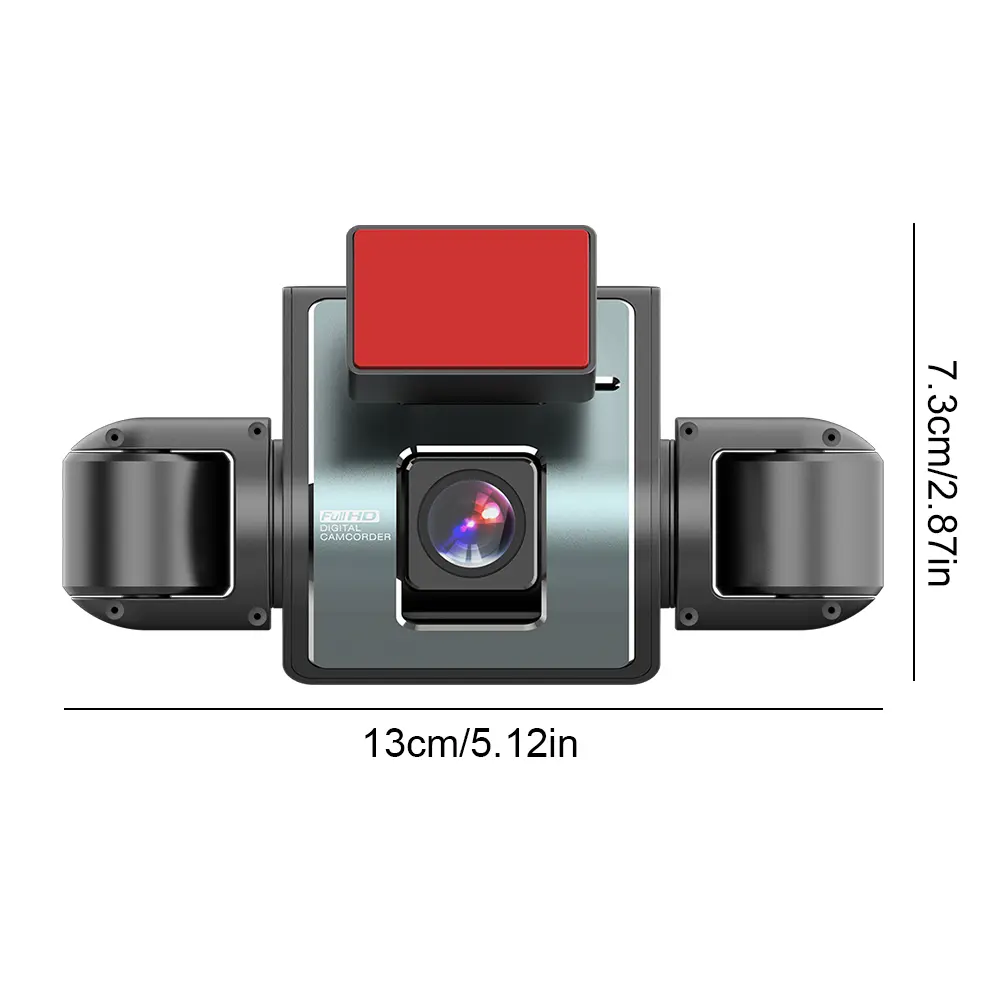 4 Channel Car Dash Camera 1080P Car Dash Camera w/Night Vision G-Sensor 4-Lens Driving Video Recorder for Cars Motion Detection