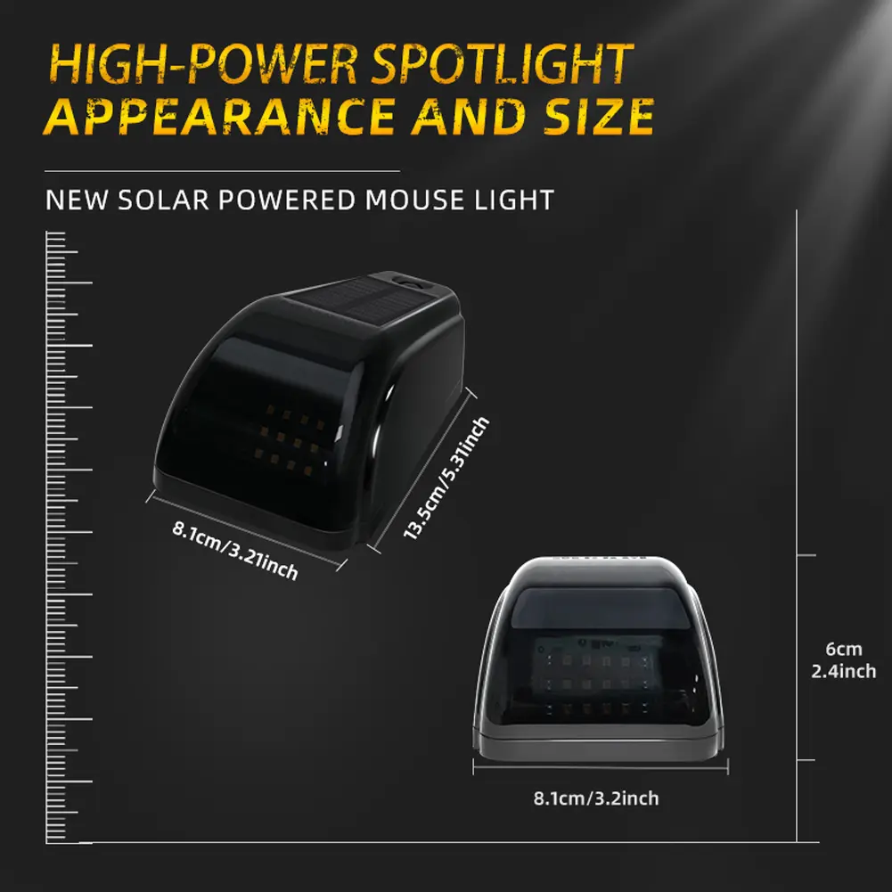 LED Solar Powered Cab Lights Wear Resist Wireless Truck Roof Lights Truck Pickup Warning Light for Pickup Trucks SUV Motorcycles