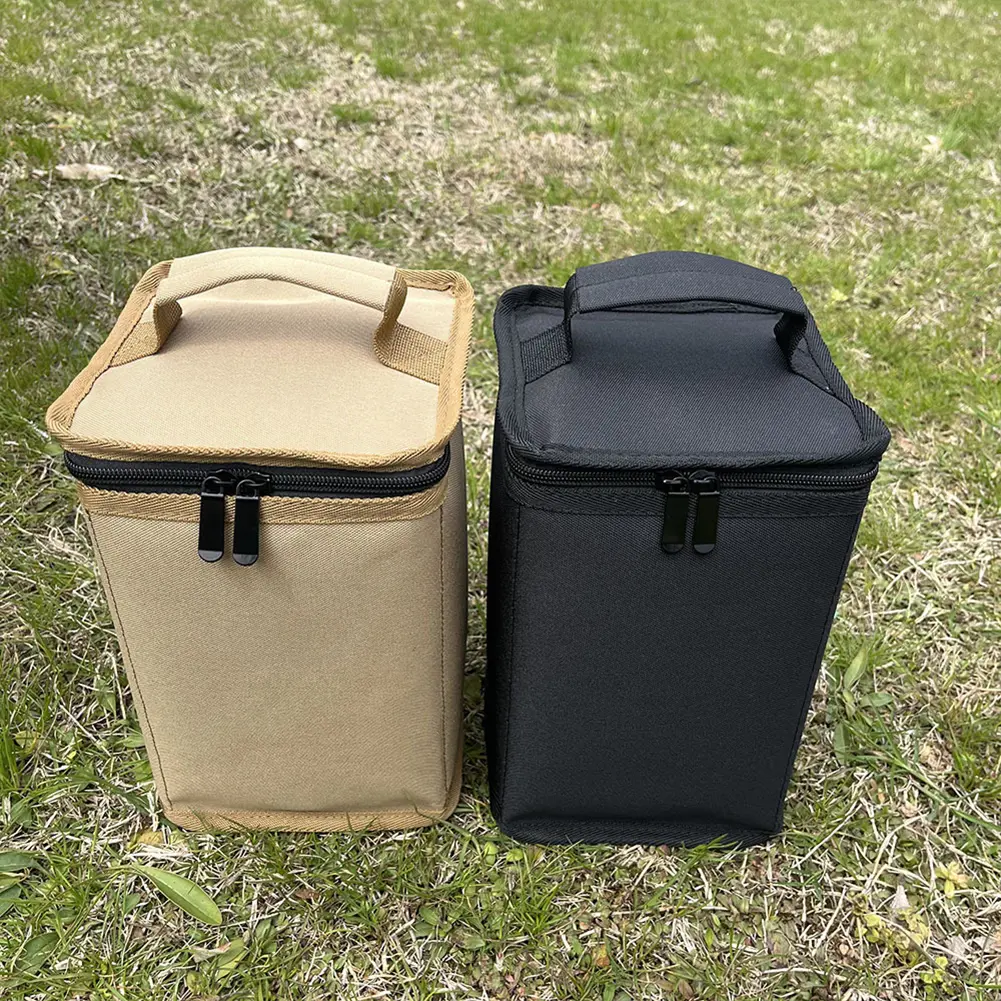 Butane Fuel Canister Cover 600D Oxford Cloth Camping Lantern Gas Tank Bag Camping Storage Bag for Outdoor Camping Cooking Hiking
