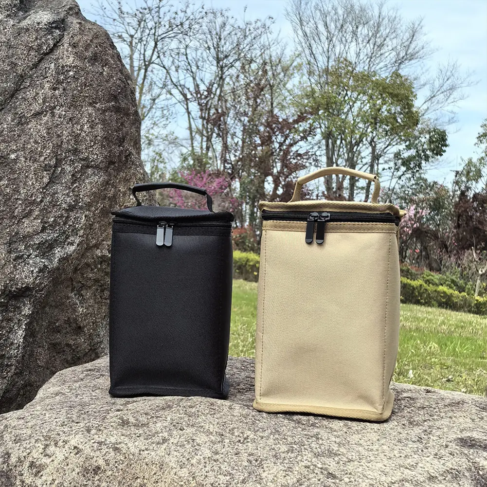 Butane Fuel Canister Cover 600D Oxford Cloth Camping Lantern Gas Tank Bag Camping Storage Bag for Outdoor Camping Cooking Hiking