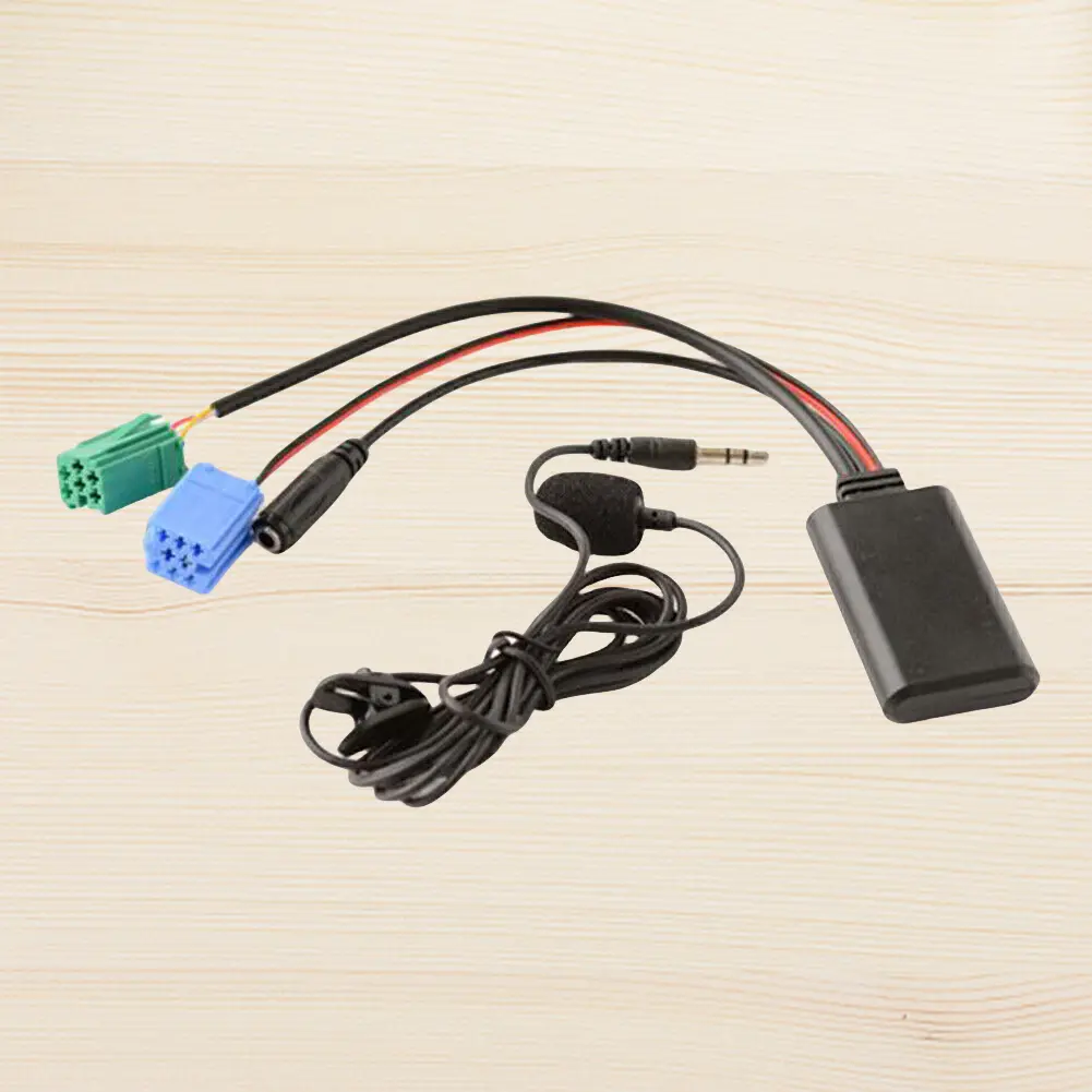 Car Bluetooth-Compatible Module AUX IN Audio MP3 Music Adapter with MIC Radio Stereo AUX Cable Adapter for Renault Megane Scenic
