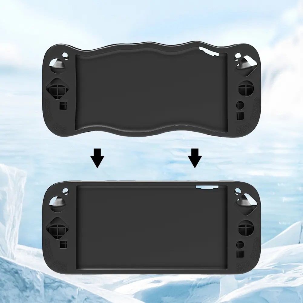 Silicone Case with Stand for Switch 2 Protective Skin Cover Ergonomic Handle Grip Cover for Switch 2 Handheld Gaming Console