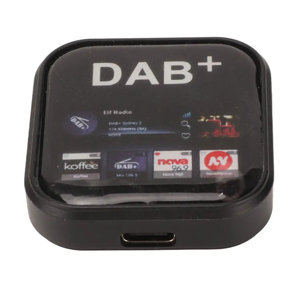 Car Radio DAB+ Amplified Antenna Adapter DAB+ Radio Receiver Car Portable Digital Radio Receiver Adapter for Android Navigator