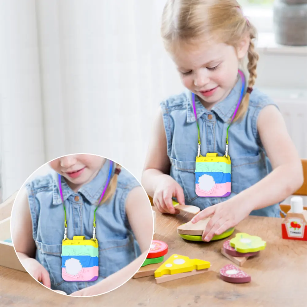 Silicone Case with Lanyard Protective Case Protector Cover Protective Holder Skin for Bitzee Dis Ney Interactive Toy Digital Pet