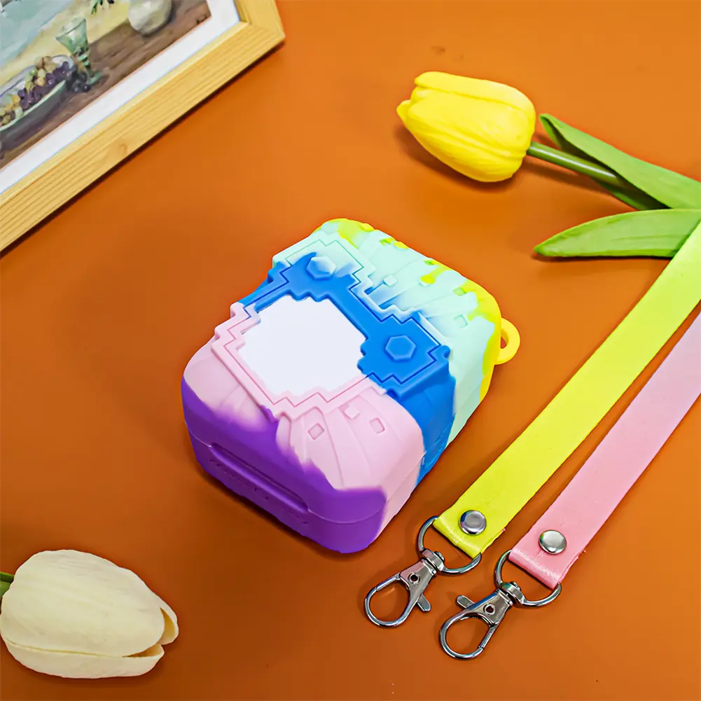 Silicone Case with Lanyard Protective Case Protector Cover Protective Holder Skin for Bitzee Dis Ney Interactive Toy Digital Pet