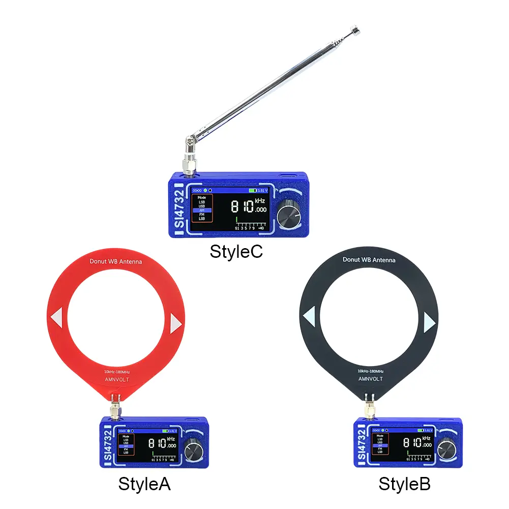SI4732 DSP Pocket Mini Radio LSB USB AM FM FM/AM Radio 1.9inch IPS Screen Full Band Mini Receiver with Antenna