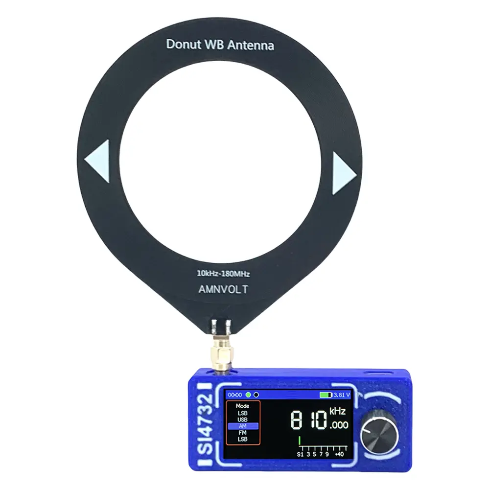 SI4732 DSP Pocket Mini Radio LSB USB AM FM FM/AM Radio 1.9inch IPS Screen Full Band Mini Receiver with Antenna