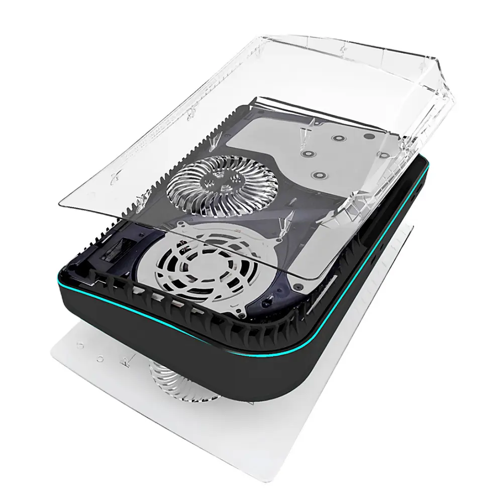 Protective Faceplate Replacement Console Plate Cover With Cooling Hole Game Console Shell Anti-Shock for PS Console Disc Edition