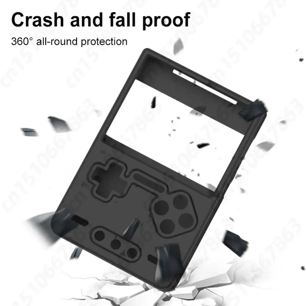For Trimui Brick Console Silicone Protective Case Shockproof Skin Sleeve Cover with Lanyard Game Controller Protector Accessory