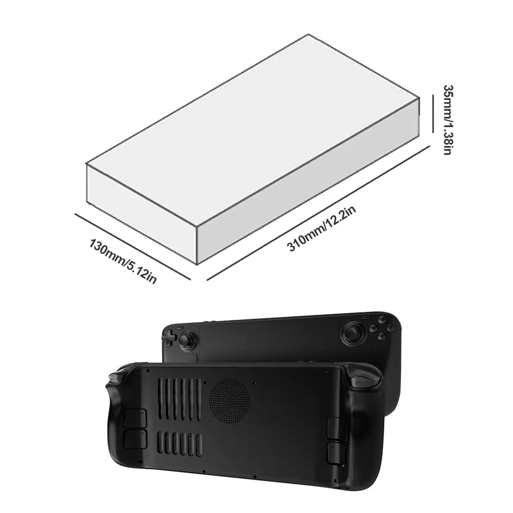 Protector Shell Shockproof Protective Cover Shell Case Replacement Heat Dissipation with Bracket for Steam Deck Accessories