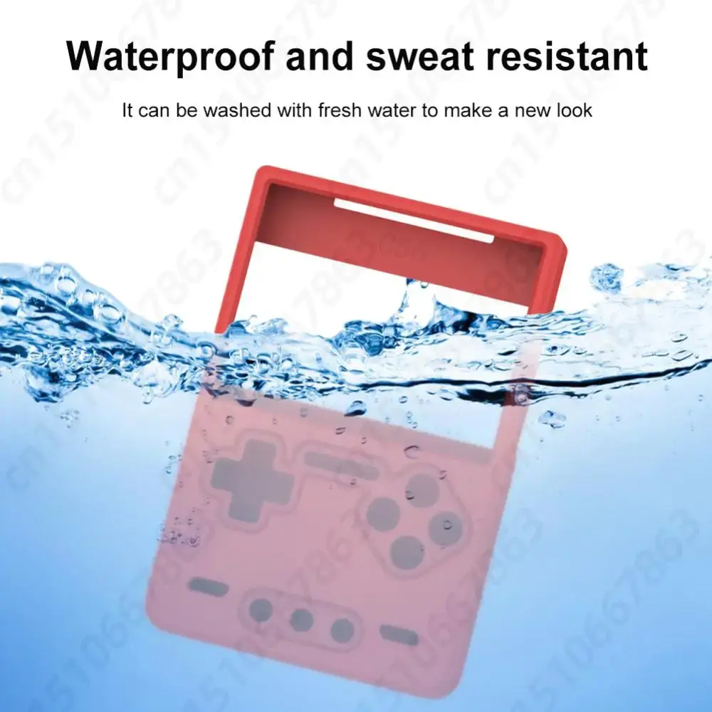 For Trimui Brick Console Silicone Protective Case Shockproof Skin Sleeve Cover with Lanyard Game Controller Protector Accessory