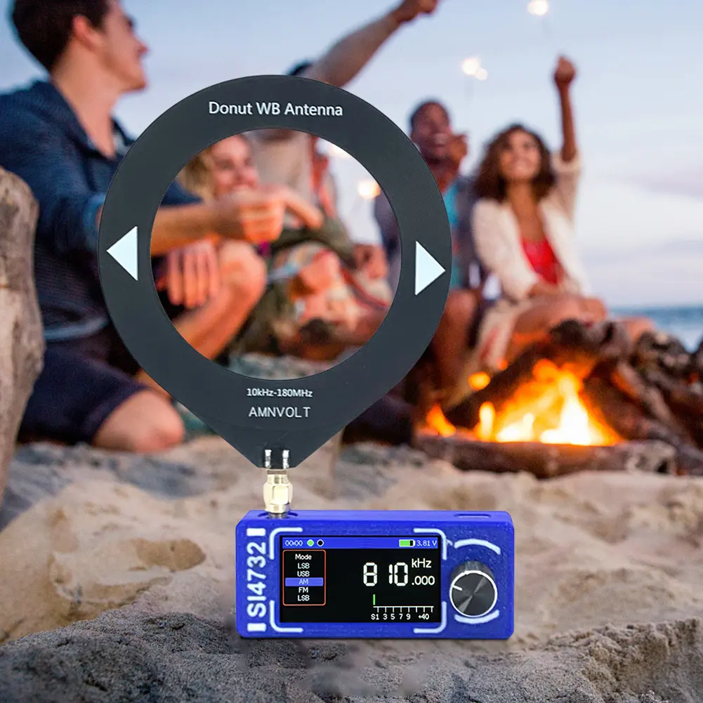 SI4732 DSP Pocket Mini Radio LSB USB AM FM FM/AM Radio 1.9inch IPS Screen Full Band Mini Receiver with Antenna