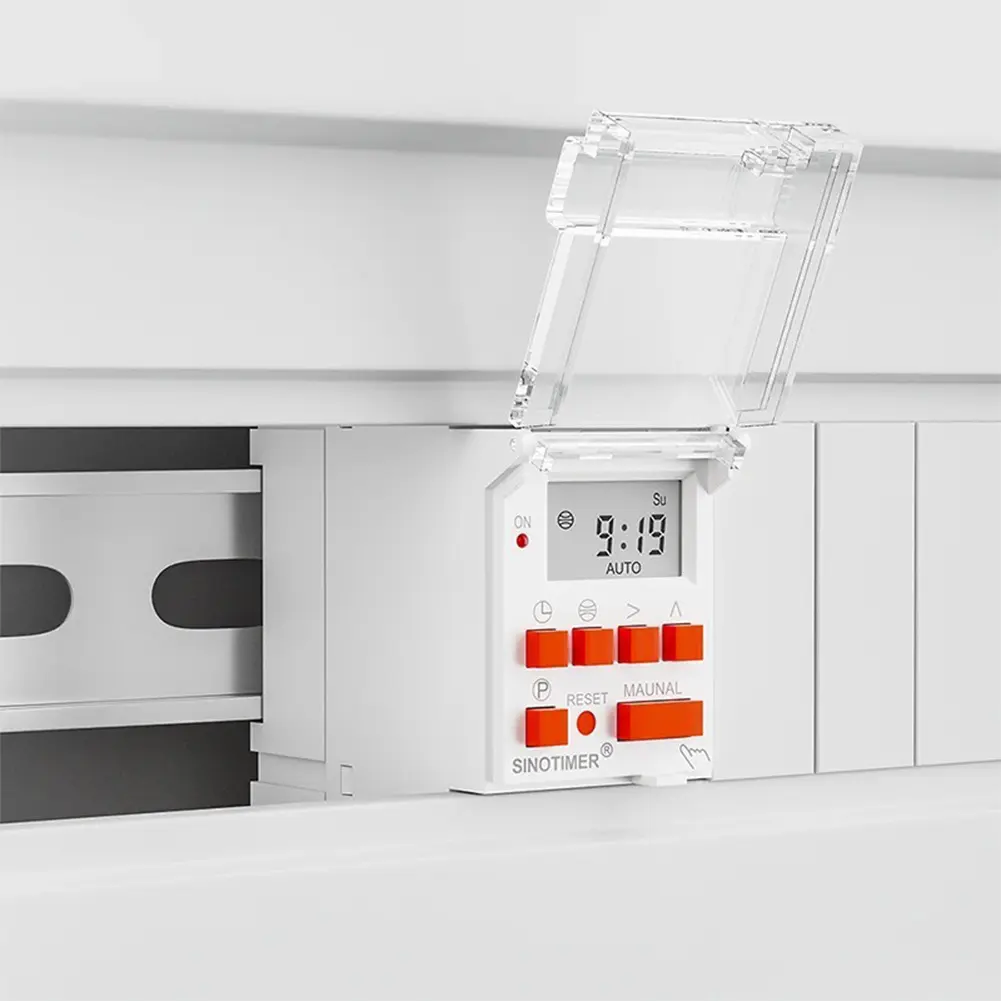 Wide Voltage 85-265V AC Latitude Switch 16A 30A Din Rail for Automatic Calculation Sunrise and Sunset in Latitude and Longitude