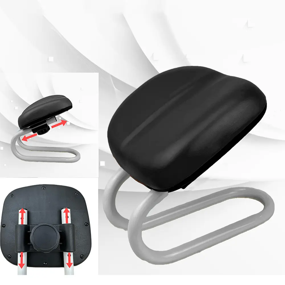 Meditation Seat Adjustable Height Metal Kneeling Stool Non-slip Leg Sleeve Ergonomic Kneeling Chair for Home Yoga Studio