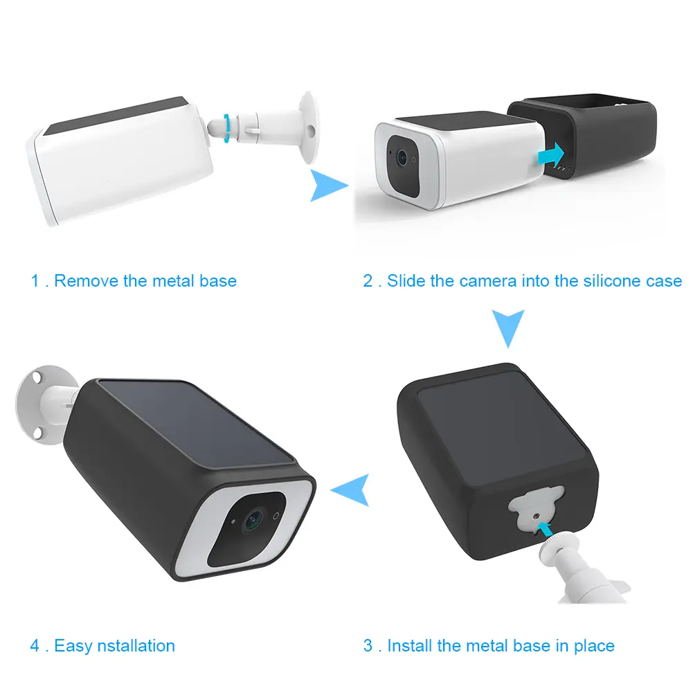 Silicone Cover Skin Anti-Scratch Protective Casing Against UV Rays and Rain Protective Cover for Eufy Security S230 SoloCam S40
