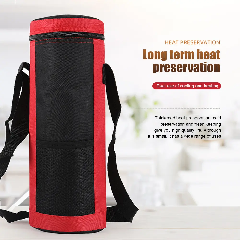 Oxford Cloth Portable Bottle Bag Insulated Thermal Ice Cooler Pouch Warmer Picnic Insulation Thermos Bag for Man Woman