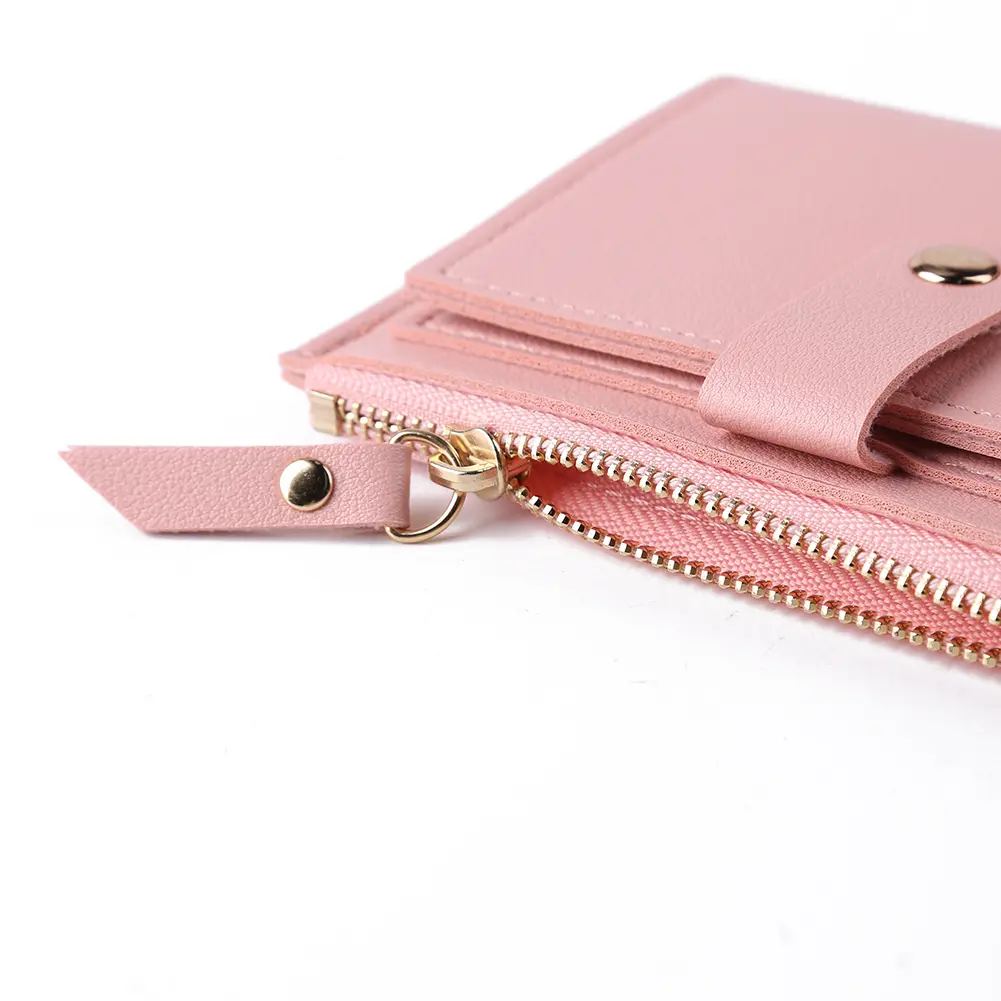Mini Purse Zipper Card Holder Women Fashion ID Card Multi-slot Wallet PU Leather Holiday Gifts for Men Women