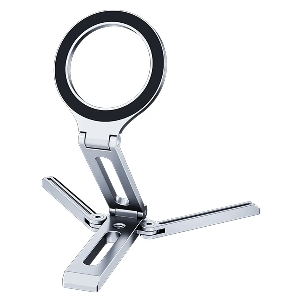 Magnetic Folding Phone Holder Aluminum Alloy Smartphone Desk Stand Multifunctional Portable Desktop Phone Mount for Magsafe