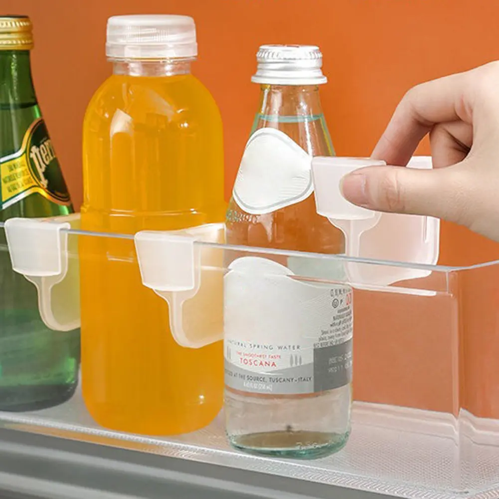 Kitchen Refrigerator Divider Kitchen Gadgets Fridge Storage Partition Board Free Adjustment Reusable for Beverages Milk Spices