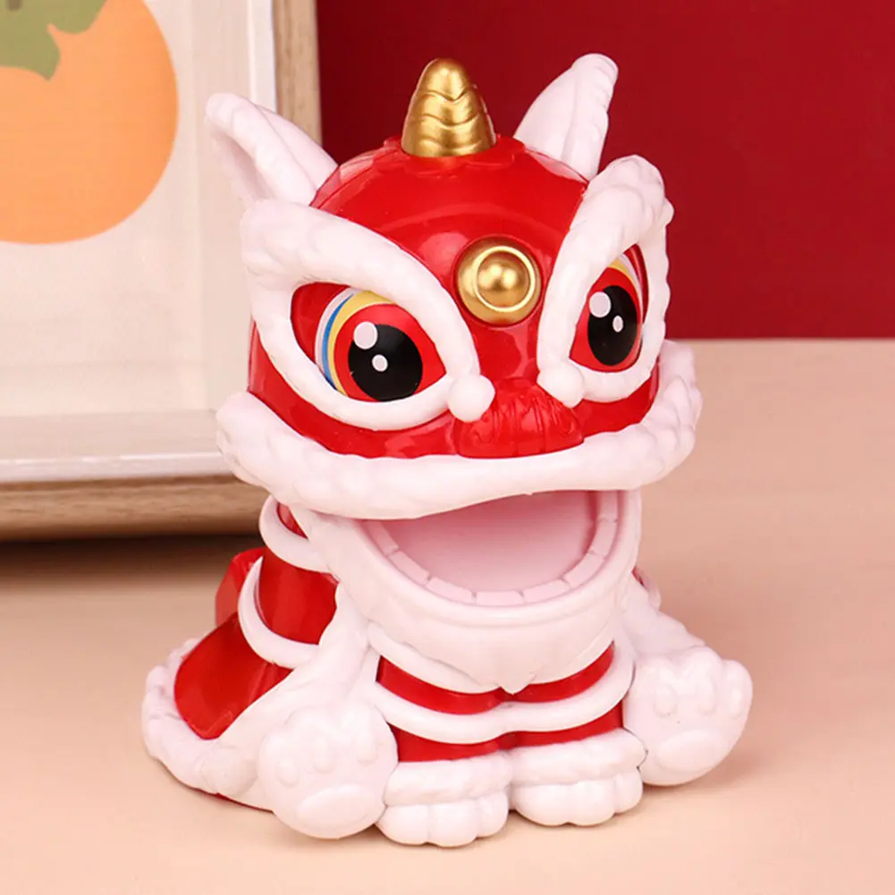 Lion Dance Statue Chinese Style Lion Dance Figure New Year Home Decoration Lion Ornament Lion Tabletop Decoration for Gift