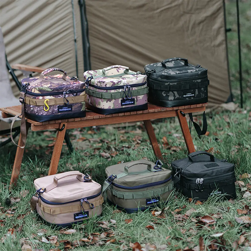 Large Picnic Ice Bag 900D Cloth Camping Travel Organizer Waterproof Thermal Lunch Box for Camping BBQ Family Outdoor Activities
