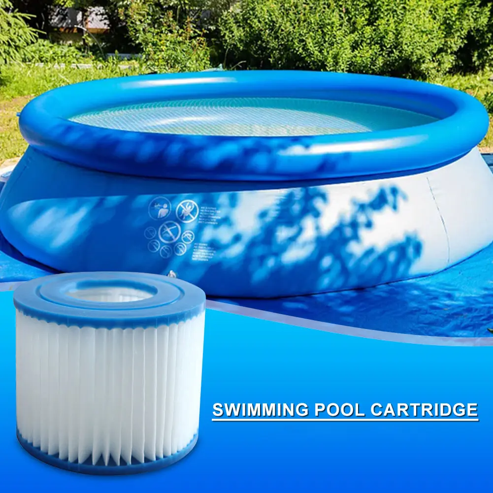 Hot Tub Filter Replacement Soft Rubber End SPA Filter Reusable Swimming Pool Filter Cartridge for Intex Filter Replace Accessory