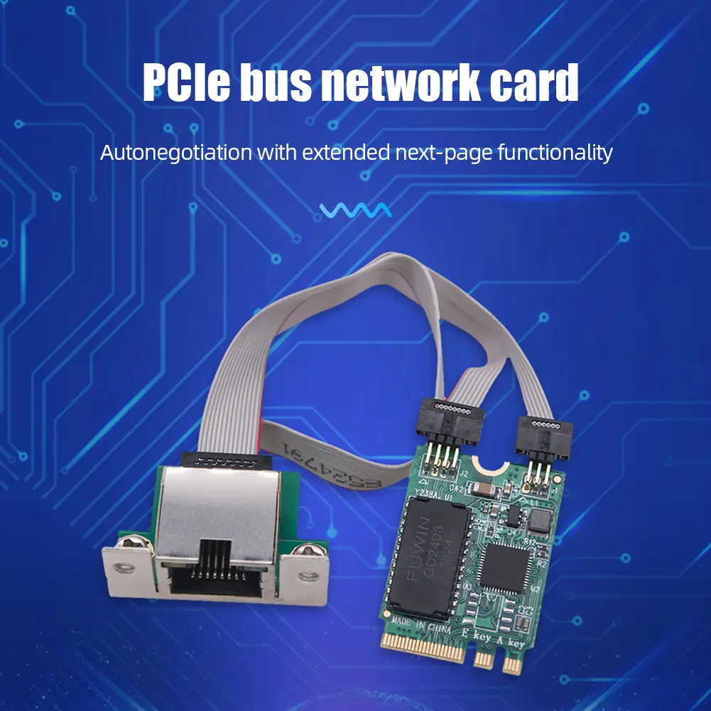 M.2 Gigabit Ethernet Network Card RTL8125BG Chip M2 RJ45 Network Adapter Mini PCIE PCIE Bus Network Card